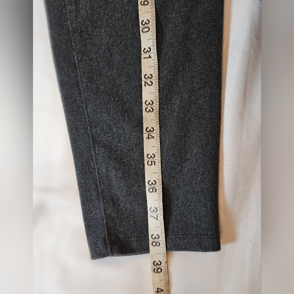 Unbranded Womens Dark Gray Pull On Skinny Pants With Faux Side Pockets Size 12 - Picture 6 of 10